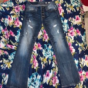 Miss Me mid rise bootcut jeans high waisted